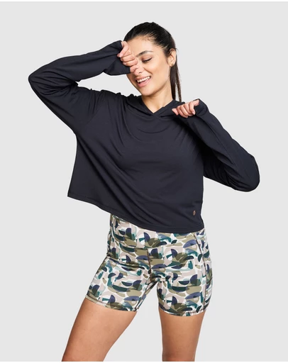 BAHE - Zephyr Short Boxy Hooded Tee