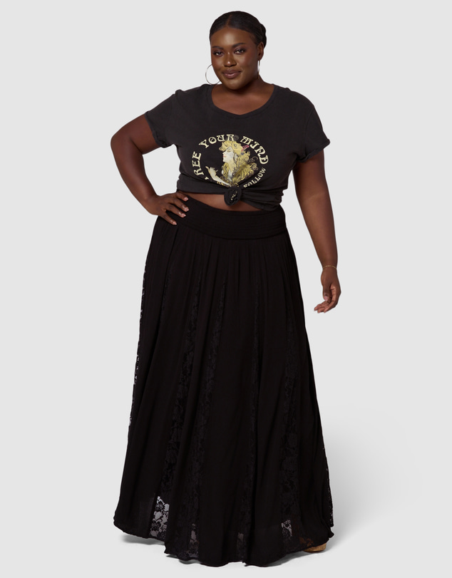 The Poetic Gypsy - Gilded Meadows Maxi Skirt