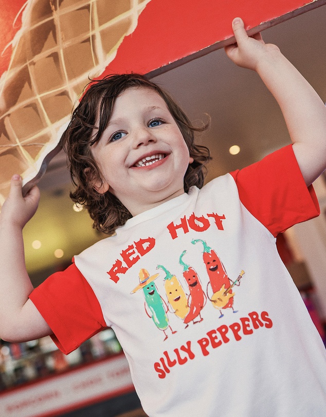 Rock Your Kid - Milo Tee in Fiery Red