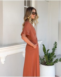 Esther & Co - Korbela Dress - Rust