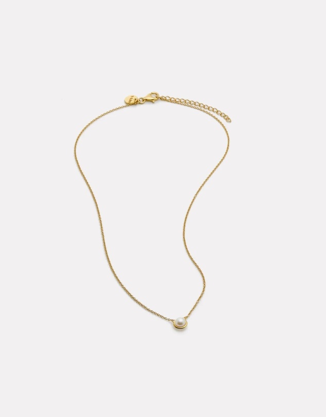 Najo - Moonbeam Yellow Gold & Pearl Necklace