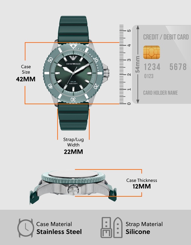 Emporio Armani - Green Analogue Watch