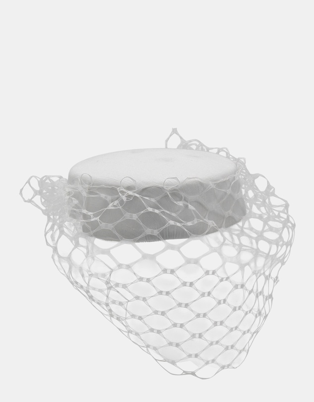 Morgan & Taylor - Zahra Pillbox Hat in White
