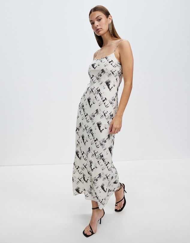 Third Form - Lip Service Bias Maxi Slip Dress