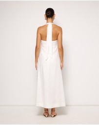 AERE - Lylah Linen Midi Dress