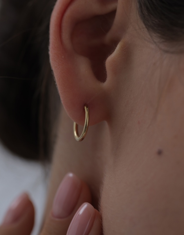 Elli Jewelry - Hoop Earrings in Gold-Plated 925 Silver