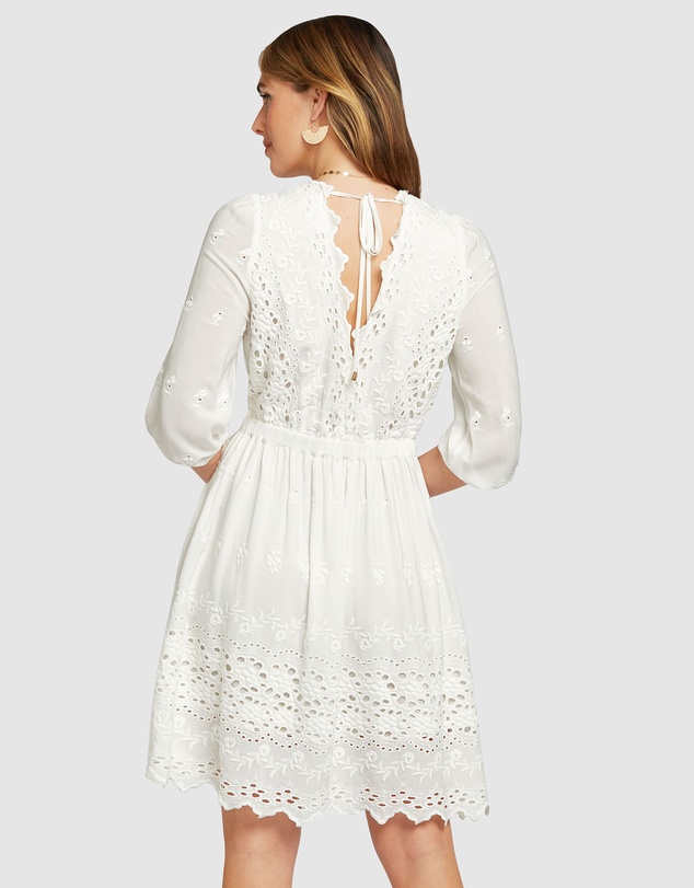 Belle & Bloom - Sweet Talk Eyelet Mini Dress