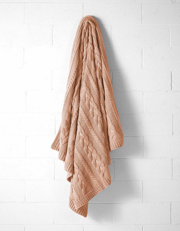 Aura Home - Cable Knit Throw