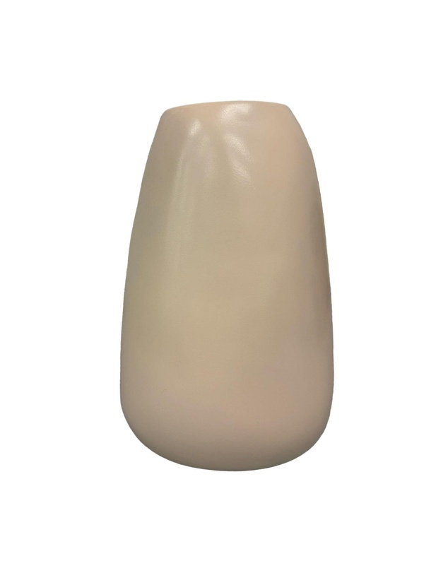 Urban Attitude - Urban Attitude RACH Large Vase Height 25.5cm, Width 17cm, Opening 6cm x 9cm - Stone Ivory