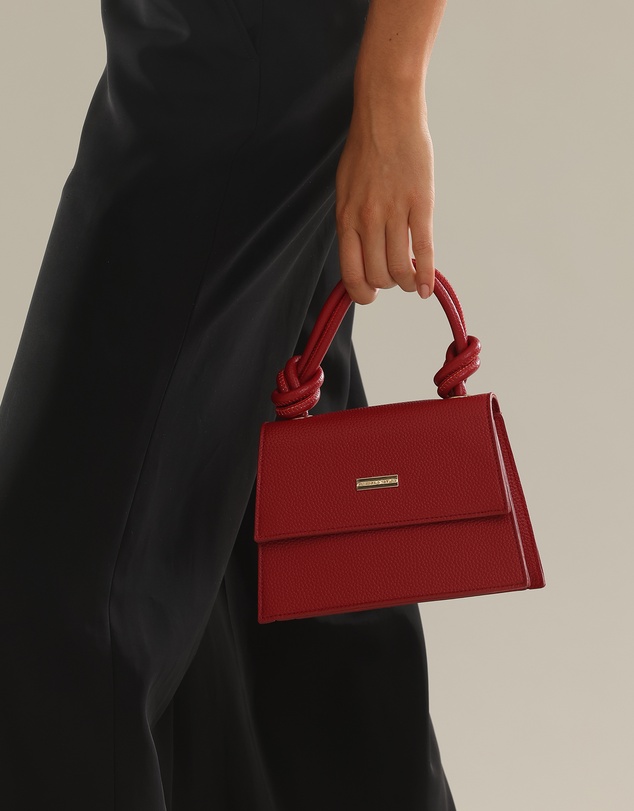 Morgan & Taylor - Naomi Top Handle Bag in Burgundy Red