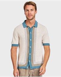 Academy Brand - Gatsby Stripe Knit SS Shirt