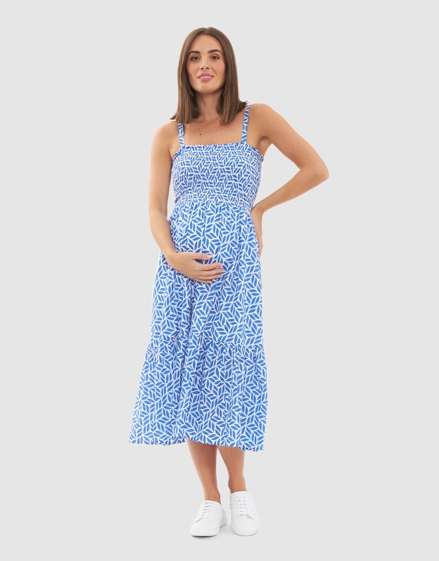 Ripe Maternity - Capri Shirred Dress
