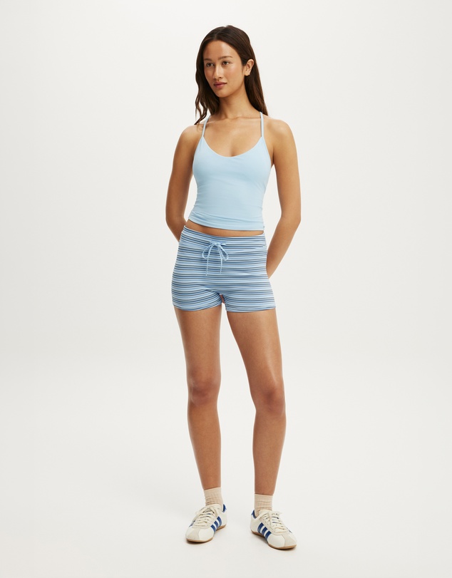 Cotton On Body Active - Ultra Soft Tie Front Micro Shorts
