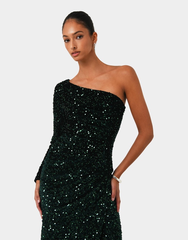 Forcast - Ivy One Shoulder Sequin Dress