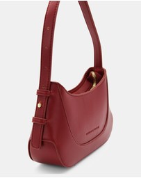 Morgan & Taylor - Aurora Shoulder Handbag in Burgundy Red