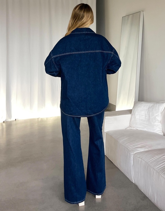 Dazie - London Fever High Waisted Wide Leg Jeans