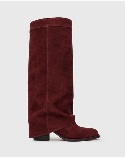 Burgundy Suede