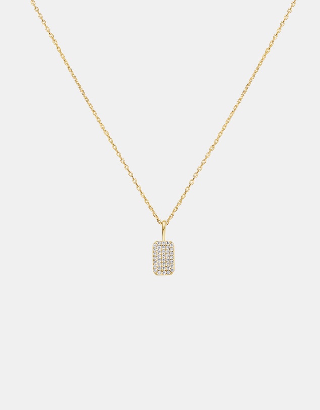 Ania Haie - Gold Pave Pendant Necklace
