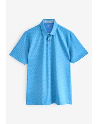 NEXT - 100% Cotton Print Polo Shirt