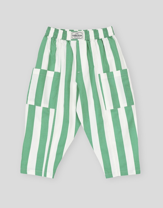 Goldie + Ace - Happy Stripe Lightweight Kit Pocket Pants - Babies-Kids