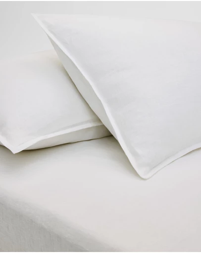 Country Road - Skye Linen Queen Fitted Sheet