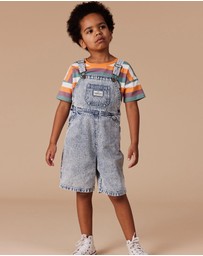 Goldie + Ace - BURTON VINTAGE WASHED DENIM OVERALLS