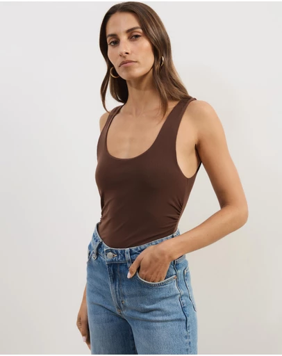 Atmos&Here - Skye Scoop Neck Mesh Tank