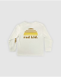 Banabae - Rad Kid Tonal Long Sleeve Tee - White