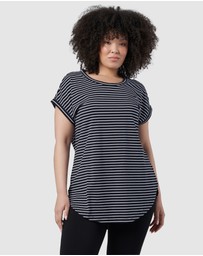 Indigo Tonic - Lauren Longline Stripe Tee