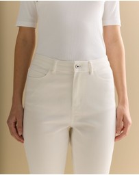 Trenery - Cropped Slim Jean in White