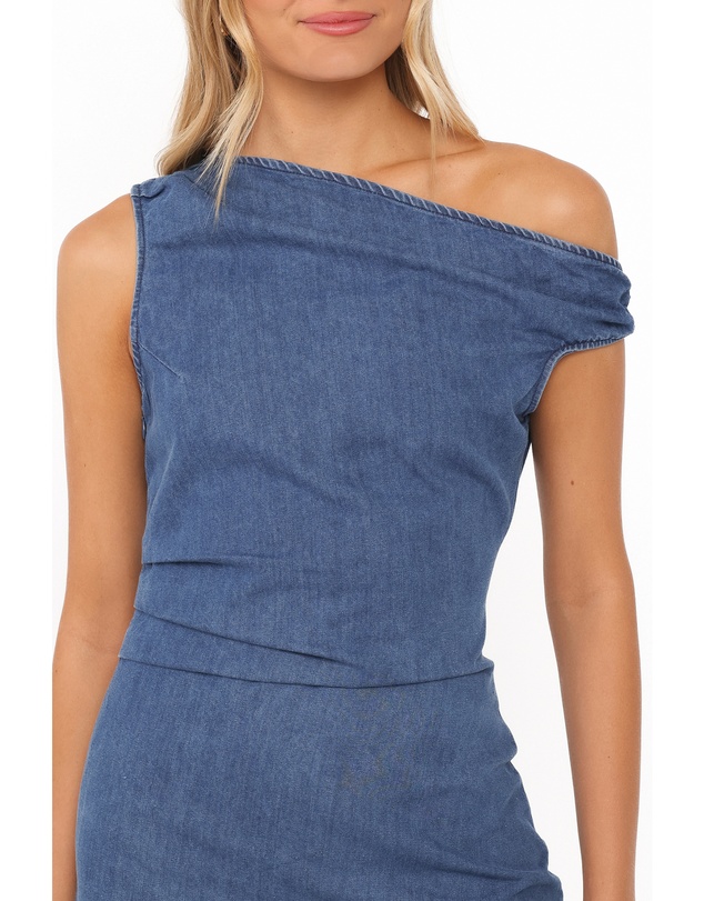 Petal & Pup - Elvira Mini Dress - Medium Wash Denim