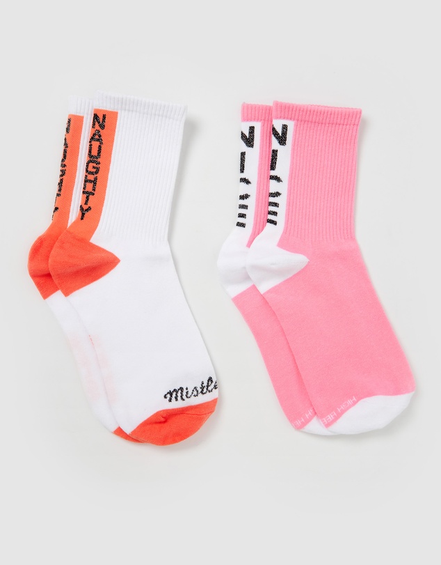 High Heel Jungle - Naughty N Nice Two Pack Socks