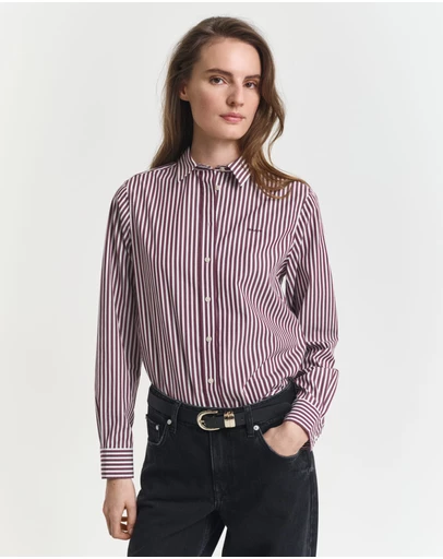 Gant - Regular Fit Striped Poplin Shirt