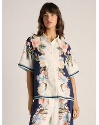 Fate + Becker - Solara Placement Print Collared Shirt