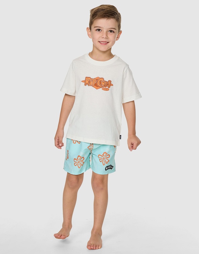 Rip Curl - Ride The Wave Logo Tee - Babies-Teens