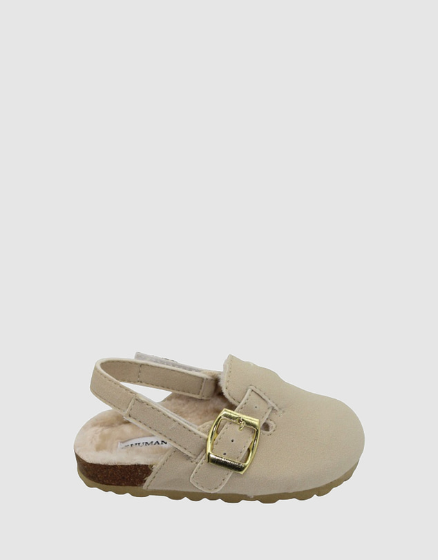 Human - Kids Lennox Faux Fur Slide Natural