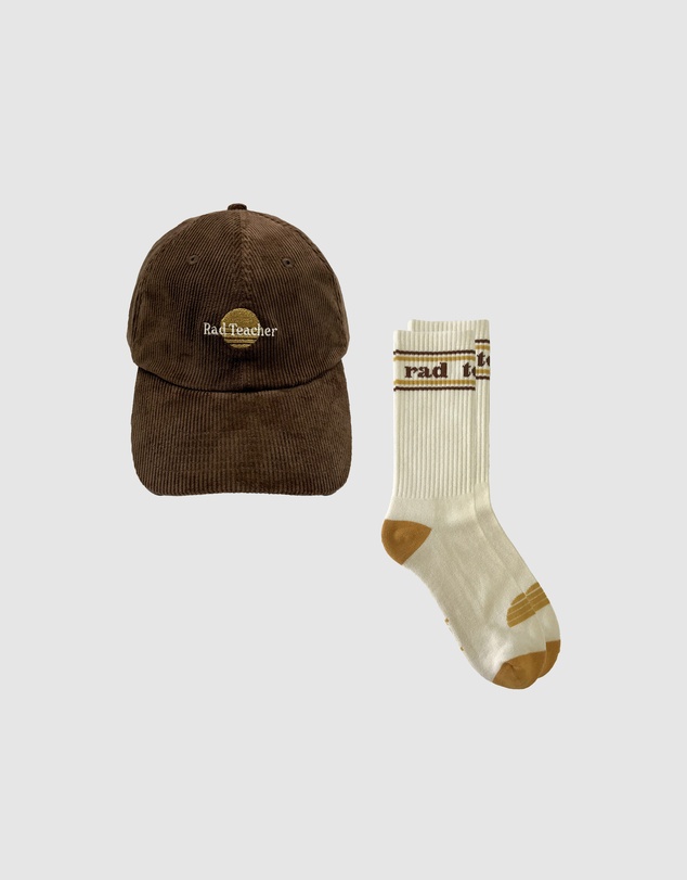 Banabae - Rad Teacher Cord Cap and Sock Bundle