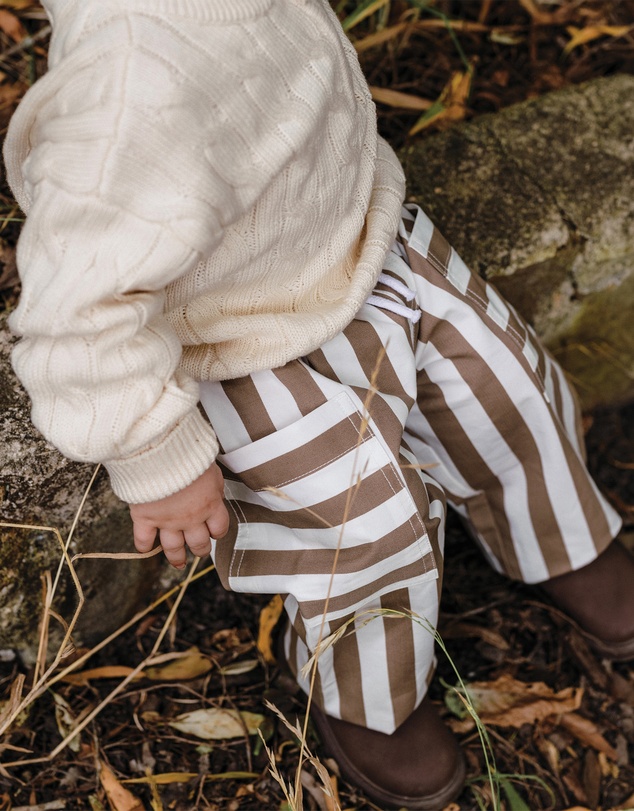 Kynd Baby - Stripe Pant in Brown Stripe