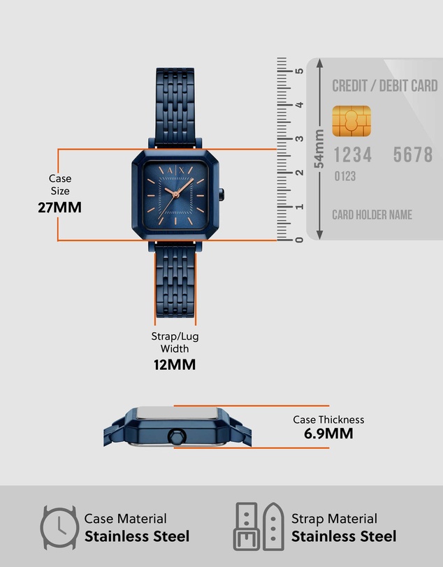 Armani Exchange - Blue Analogue Watch