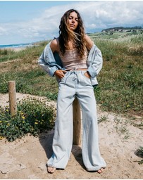 Billabong - Womens Jade Saltwashed Linen Pants