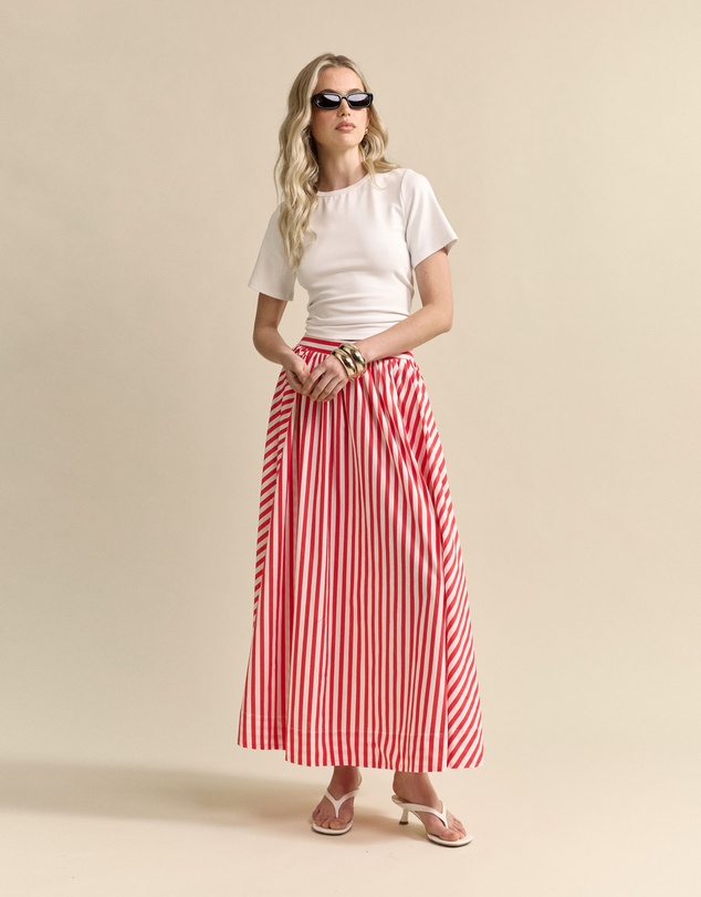 MVN - Striped Maxi Skirt