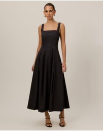 Tussah - Lulu Square Neck Midi Dress