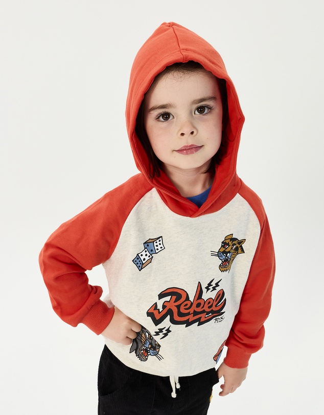 Rock Your Kid - Little Rebel Hooded Sweater