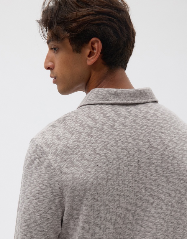 AERE - Organic Cotton Slub Rugby Polo