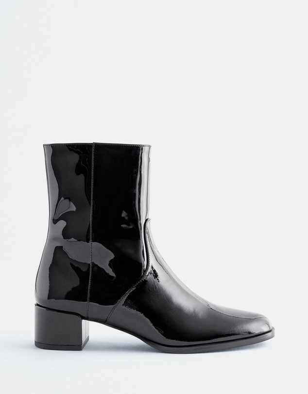 & Other Stories - Heeled Glossed-Leather Ankle Boots