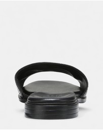 Naturalizer - Genevieve Slide - Black Leather