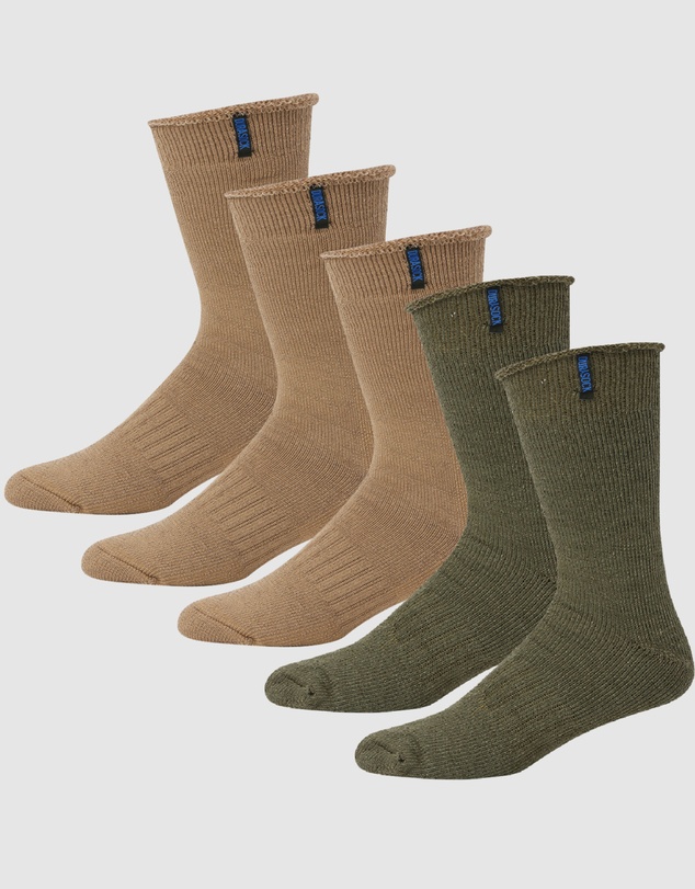 Pussyfoot - 5 Pack Bamboo Merino Boot Crew Socks Pack