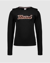 B.Nosy - Shoulder Pad Long Sleeve Tee - Kids-Teens