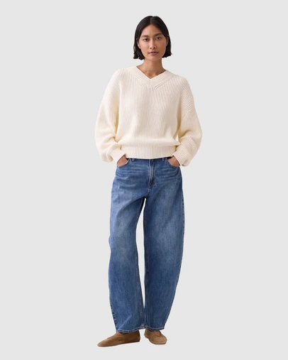 GAP - Cotton Shaker V Neck PO