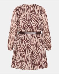 City Chic - Plus sizeMaddie Print Dress - latte